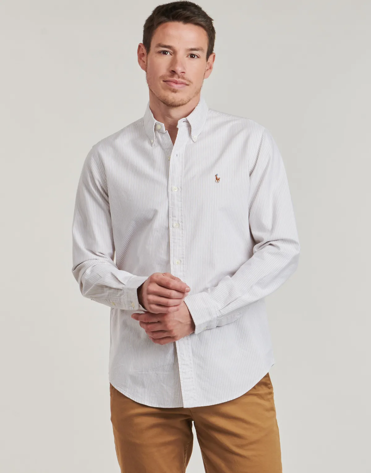 Polo Ralph Lauren CHEMISE COUPE DROITE EN OXFORD-Homme Chemises