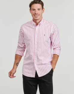 Polo Ralph Lauren CHEMISE COUPE DROITE EN OXFORD RAYEE-Homme Chemises