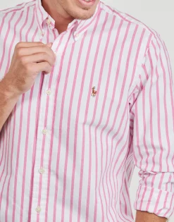Polo Ralph Lauren CHEMISE COUPE DROITE EN OXFORD RAYEE-Homme Chemises