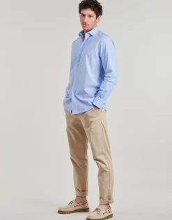 Polo Ralph Lauren CHEMISE COUPE DROITE EN POPELINE MICRO MOTIF-Homme Chemises