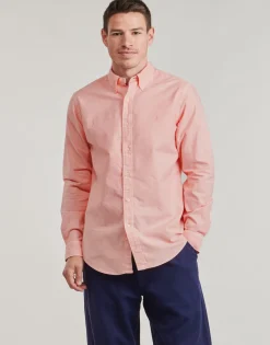 Polo Ralph Lauren CHEMISE DROITE CUSTOM EN OXFORD LEGER TEINTURE MINERALE-Homme Chemises