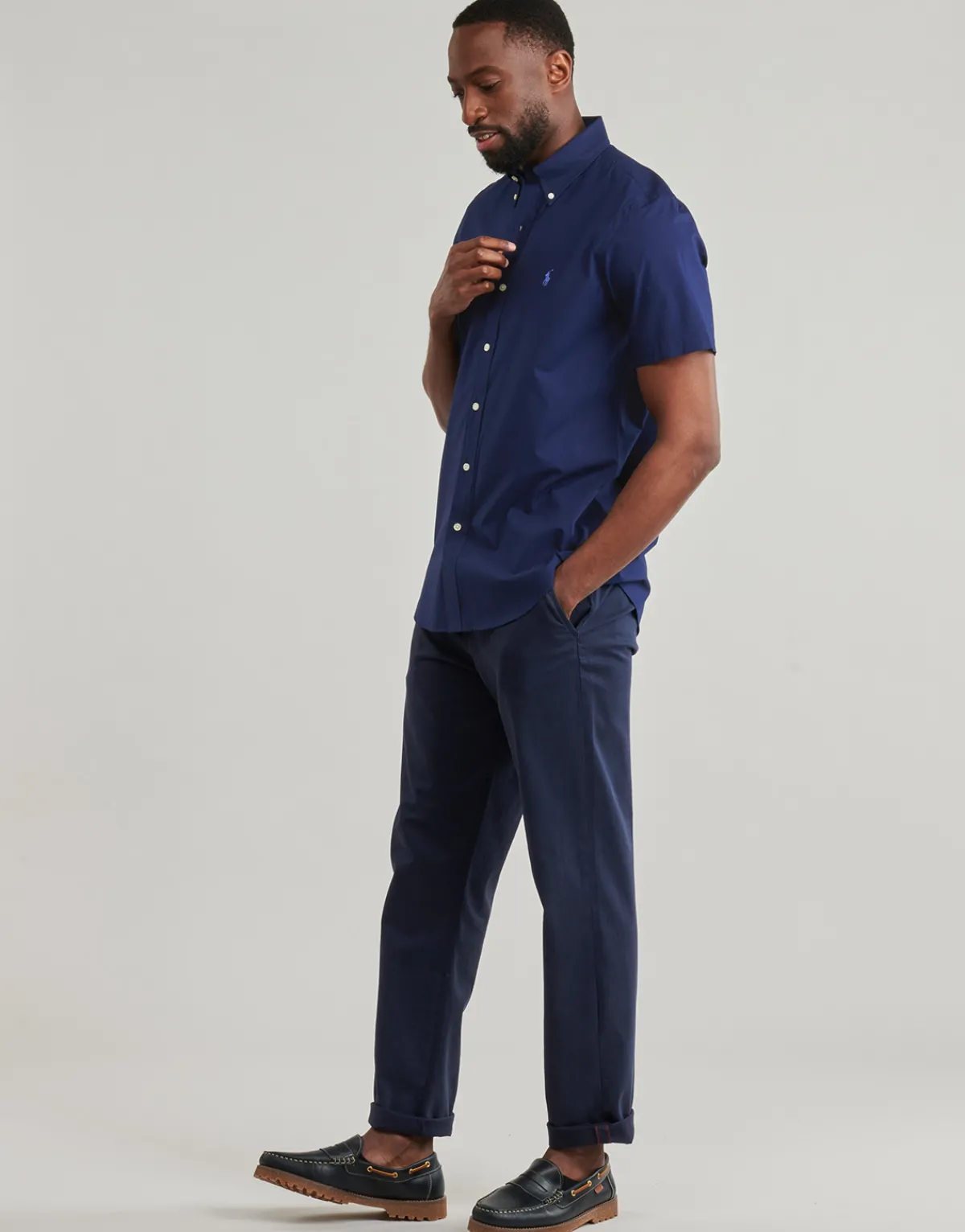 Polo Ralph Lauren CHEMISE EN POPELINE UNIE-Homme Chemises