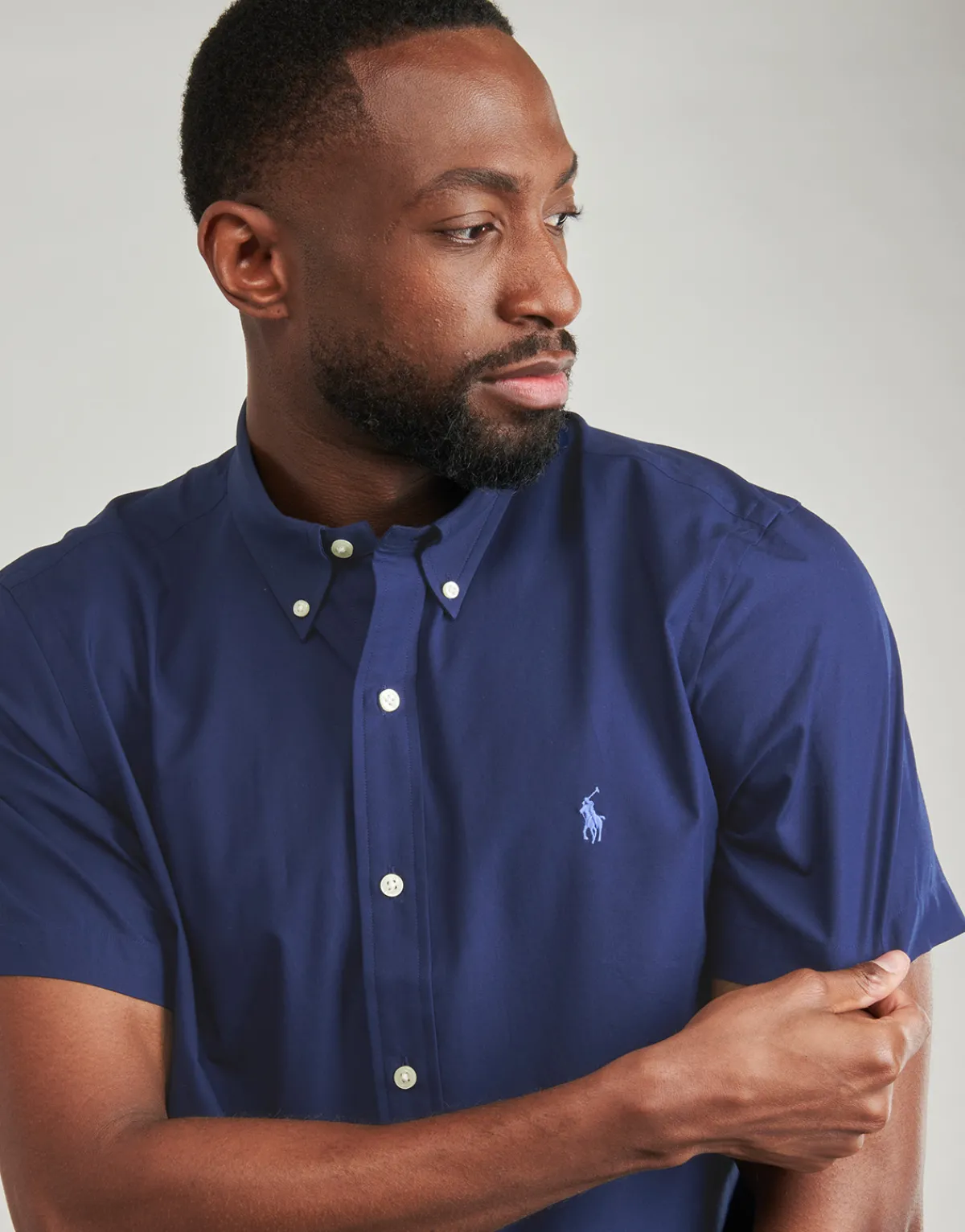 Polo Ralph Lauren CHEMISE EN POPELINE UNIE-Homme Chemises