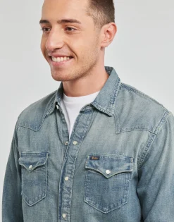 Polo Ralph Lauren CHEMISE WESTERN EN DENIM-Homme Chemises