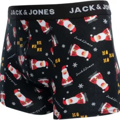Jack & Jones Coffret cadeau Ho Ho Ho Trunks et 2 paires de chaussettes-Homme Caleçons