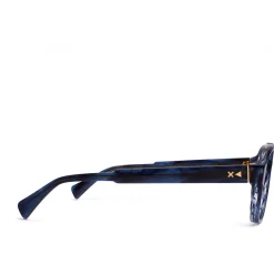 Xlab Col anti-éblouissement Cartagena. Bleu strié Cadres Optiqu-Homme Lunettes De Soleil