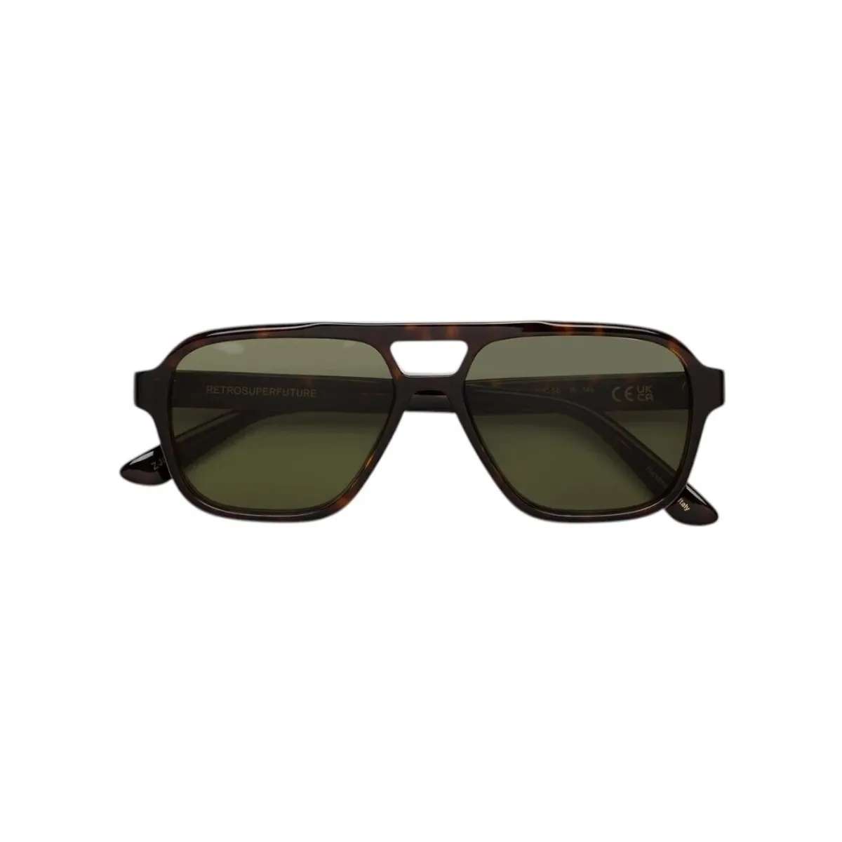 Retrosuperfuture Col. ZJC Maneval La Havane Lunettes de soleil, Havana/Vert,-Homme Lunettes De Soleil