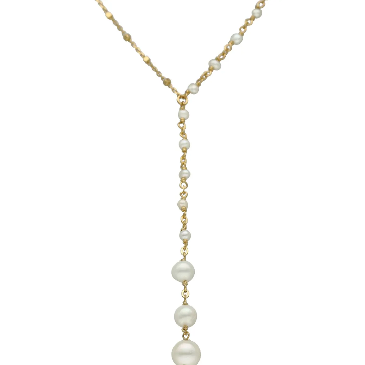 Orusbijoux Collier Argent Cravate Cascade De Perle Naturelle-Homme Bijoux