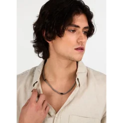 Sector Collier en acier-Homme Bijoux