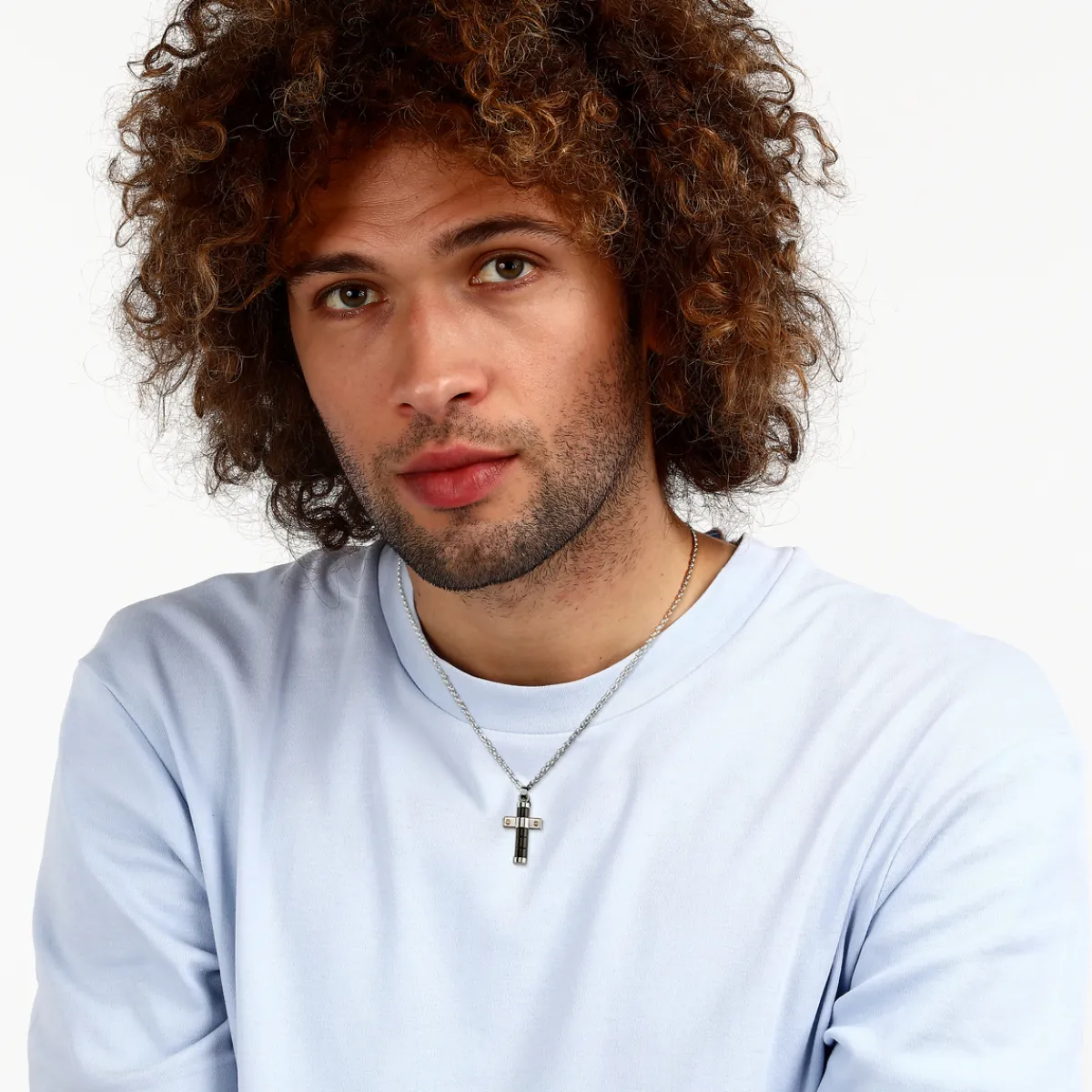 Sector Collier en acier-Homme Bijoux