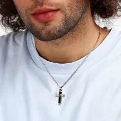 Sector Collier en acier-Homme Bijoux