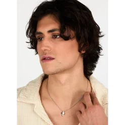 Morellato Collier en argent 925/1000 recyclé et diamant-Homme Bijoux