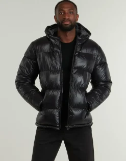 Schott COLUMBUS-BLACK-Homme Manteaux