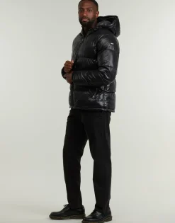 Schott COLUMBUS-BLACK-Homme Manteaux