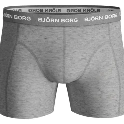 Björn Borg Cotton Stretch Boxers 3Pack Grey-Homme Caleçons