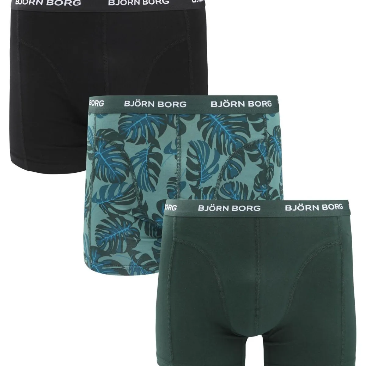 Björn Borg Cotton Stretch Boxers 3Pack Multicolour 5-Homme Caleçons