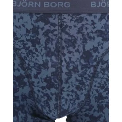 Björn Borg Cotton Stretch Boxers 3Pack Bleu Foncé-Homme Caleçons