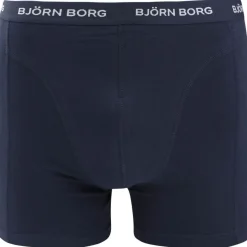 Björn Borg Cotton Stretch Boxers 3Pack Bleu Foncé-Homme Caleçons