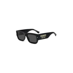 Dsquared D2 0089/S Lunettes de soleil, Or noir/Gris, 52 mm-Homme Lunettes De Soleil