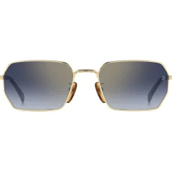 David Beckham DB 1174/S Lunettes de soleil, Or/Bleu, 55 mm-Homme Lunettes De Soleil