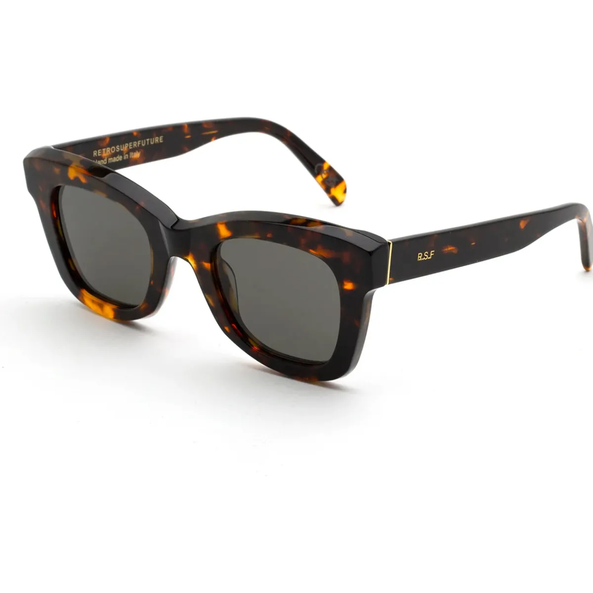 Retrosuperfuture DLC Altura Lunettes de soleil, Havana/Noir, 50 mm-Homme Lunettes De Soleil
