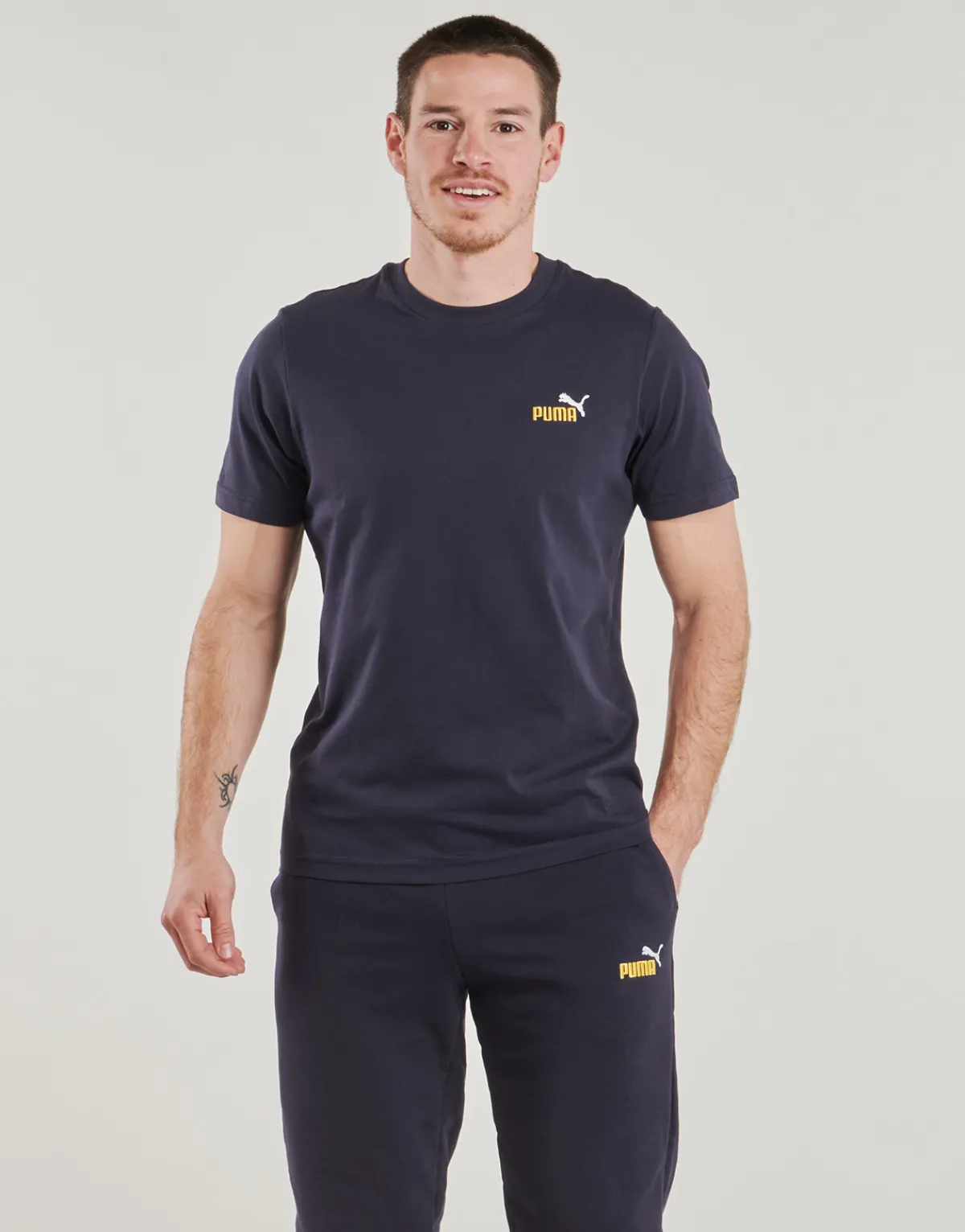 Puma ESS 2 COLOR SMALL LOGO TEE-Homme T-Shirts & Polos