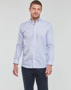 Selected ETHAN MICRO MOTIF SLIM FIT-Homme Chemises