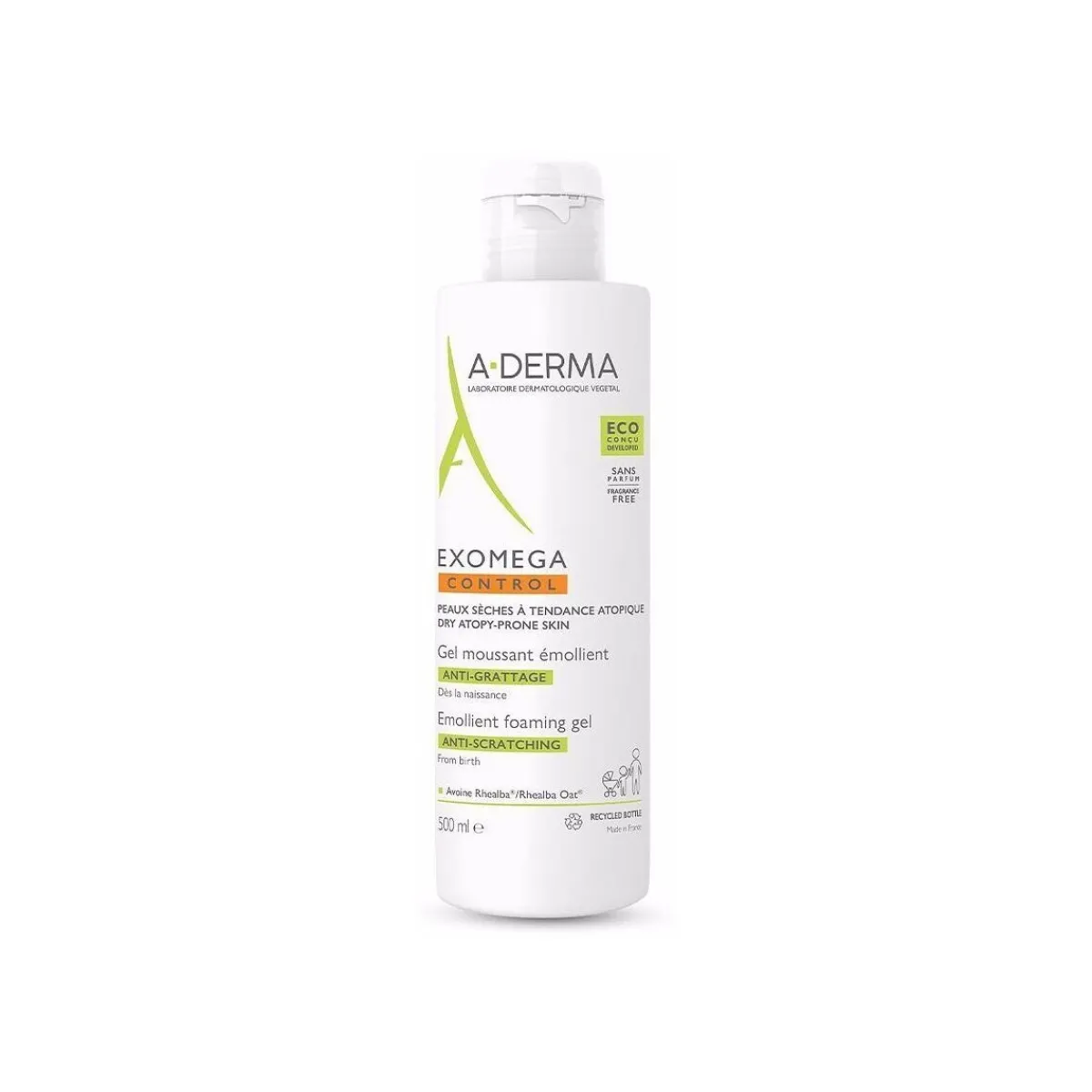 A-Derma Exomega Control Gel Moussant Émollient-Homme Soins Corps & Bain