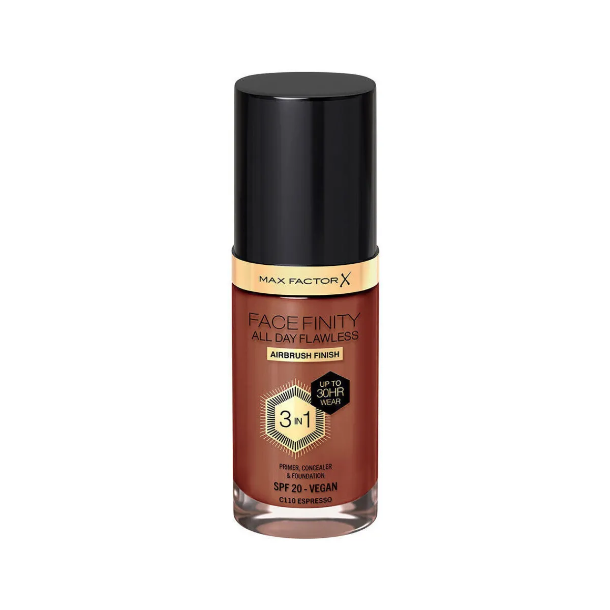 Max Factor Facefinity All Day Flawless Fond De Teint 3 En 1 c110-espresso-Homme Maquillage Teint
