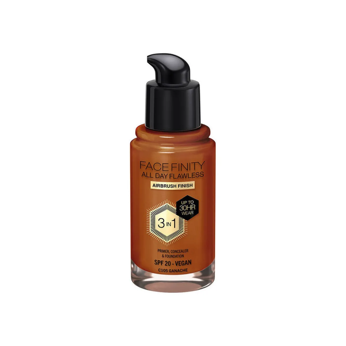 Max Factor Facefinity All Day Flawless Fond De Teint 3 En 1 c105-ganache-Homme Maquillage Teint