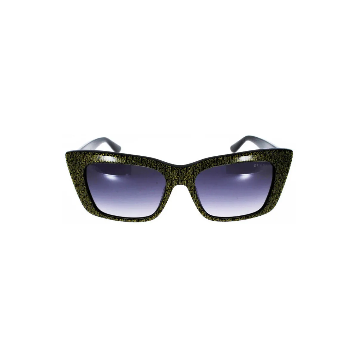 Guess Femme 7890 S Noir doré de forme rectangulaire-Homme Lunettes De Soleil