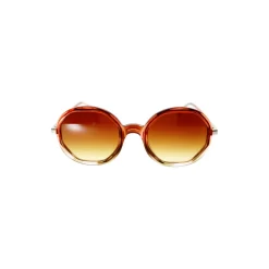 Sandro femmes SD6042 rose et doré de forme hexagonale-Homme Lunettes De Soleil
