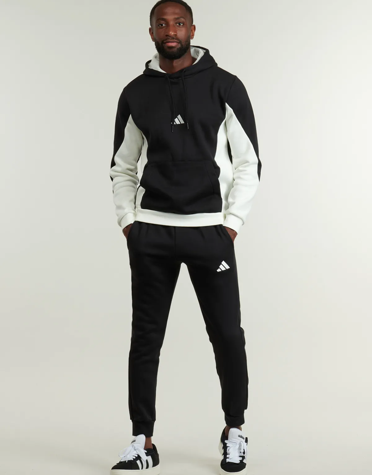 adidas Fleece Colorblock Hooded Tracksuit-Homme Joggings & Survêtements