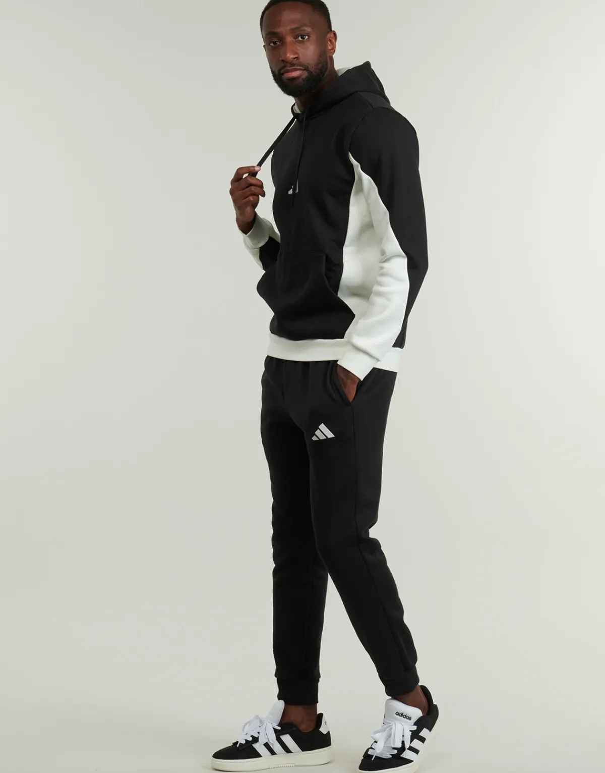 adidas Fleece Colorblock Hooded Tracksuit-Homme Joggings & Survêtements