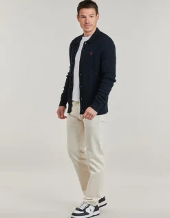 Polo Ralph Lauren GILET EN MAILLE TORSADEE-Homme Pulls & Gilets