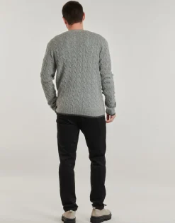 Polo Ralph Lauren GILET EN MAILLE TORSADEE LAINE CACHEMIRE-Homme Pulls & Gilets