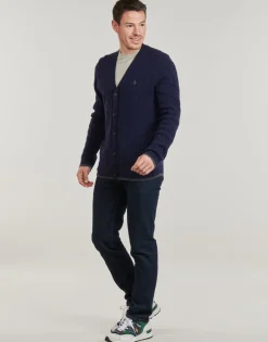 Polo Ralph Lauren GILET EN MAILLE TORSADEE LAINE CACHEMIRE-Homme Pulls & Gilets