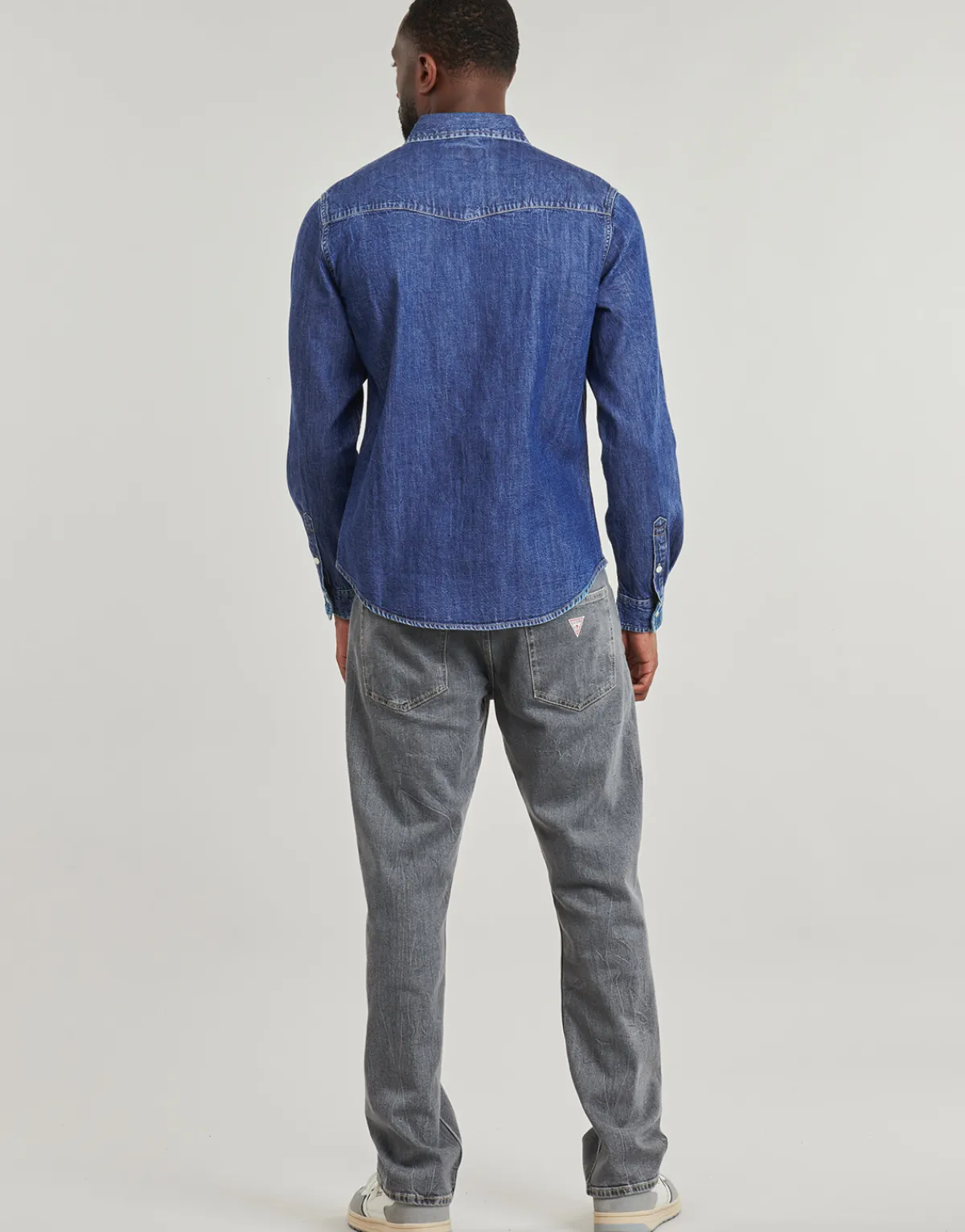 Guess GJ SLIM LS DENIM-Homme Chemises