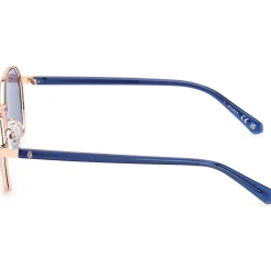 Guess GU00116 Lunettes de soleil, Or/Bleu, 51 mm-Homme Lunettes De Soleil