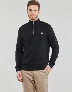 Fred Perry HALF ZIP SWEATSHIRT-Homme Sweats & Polaires