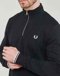 Fred Perry HALF ZIP SWEATSHIRT-Homme Sweats & Polaires