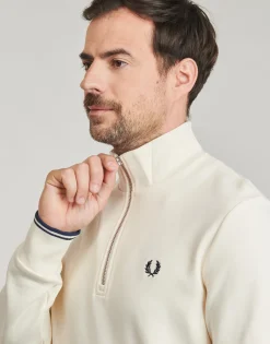 Fred Perry HALF ZIP SWEATSHIRT-Homme Sweats & Polaires