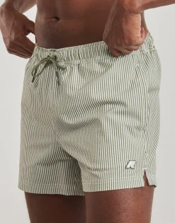 K-Way HAZEL MID STRIPES BEACH-Homme Maillots & Shorts De Bain