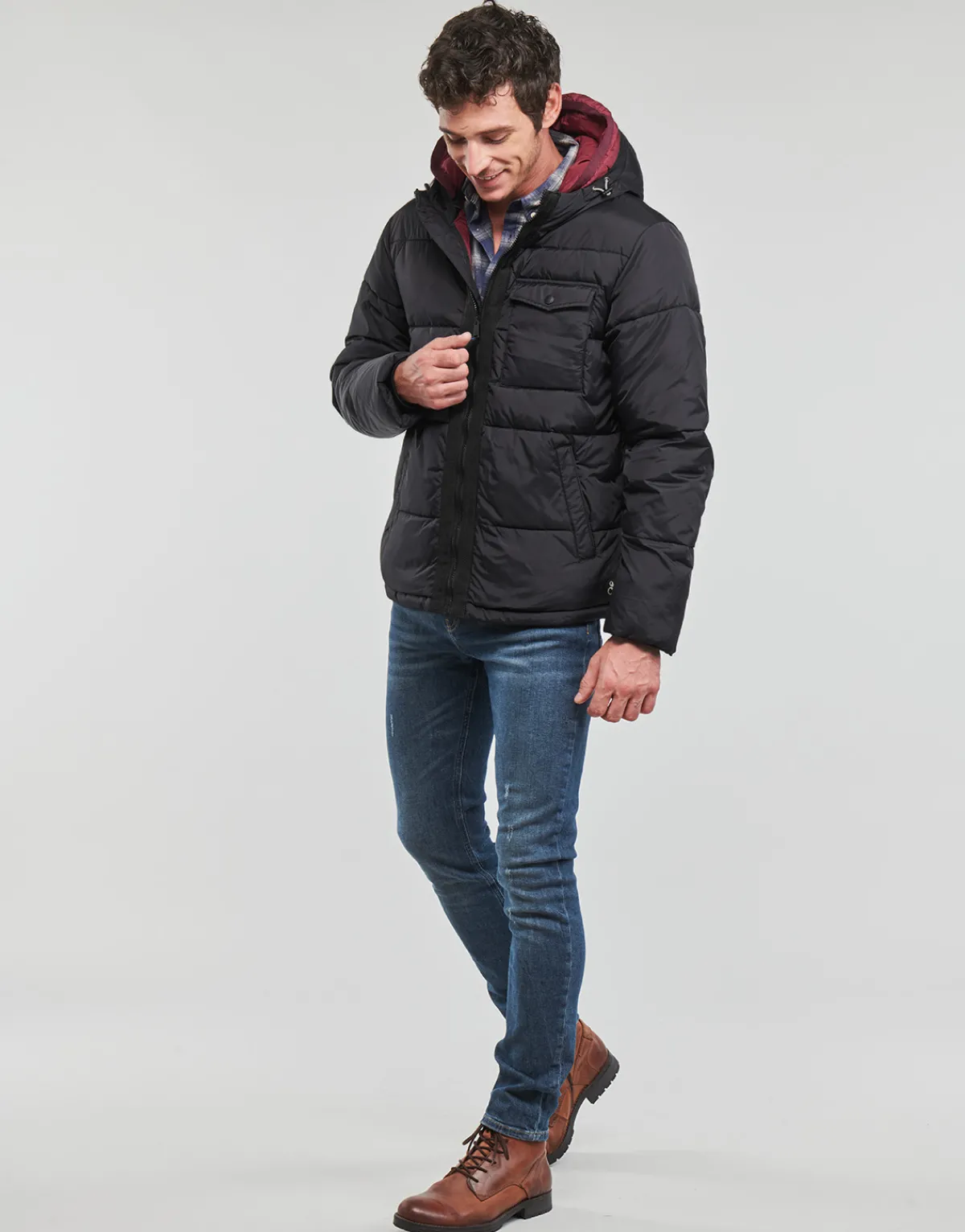 Scotch & Soda HOODED PUFFER JACKET-Homme Manteaux
