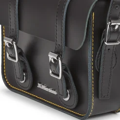 Dr. Martens 7in/18cm Satchel Black Kiev & Black Smooth-Homme Besaces / Sacs Bandoulière