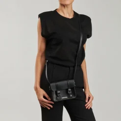 Dr. Martens 7in/18cm Satchel Black Kiev & Black Smooth-Homme Besaces / Sacs Bandoulière