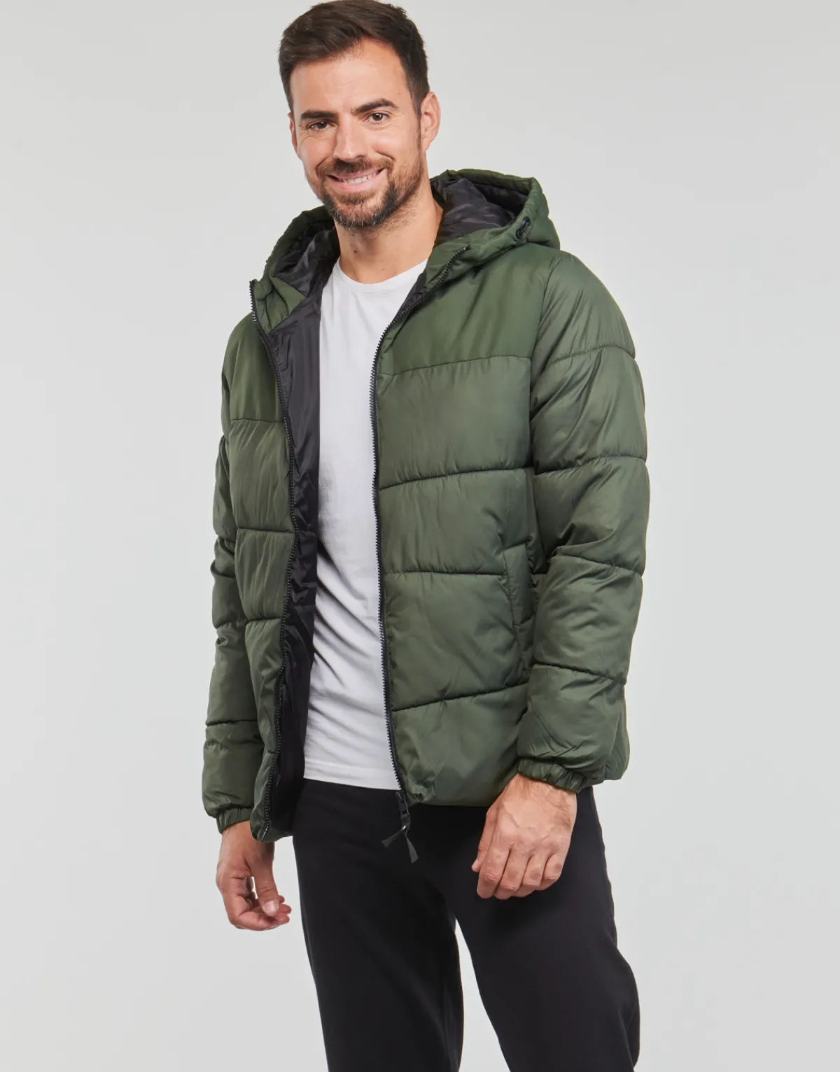 Jack & Jones JJCHILI PUFFER HOOD-Homme Manteaux