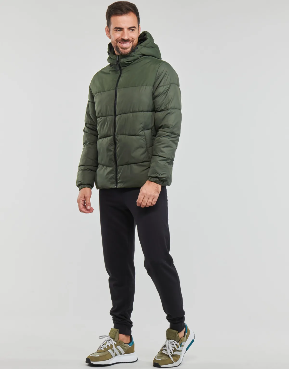 Jack & Jones JJCHILI PUFFER HOOD-Homme Manteaux