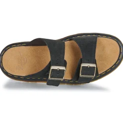 Dr. Martens Josef Black Suede-Homme Mules / Sabots
