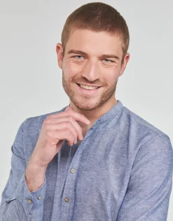 Jack & Jones JPRBLASUMMER HALF PLACKET SHIRT L/S-Homme Chemises